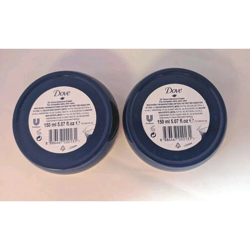Dove Intensive Cream Nourishing Care 150ml 5.07 oz Moisturizing Cream 2 Pack New